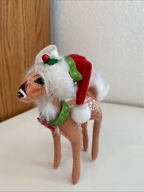 Annalee Small Holiday Reindeer Santa Deer Vintage 2011 Plush Collectible